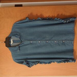 beachlunchlounge denim oversized shirt. Size M.